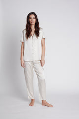 NILETA Silk pajamas sleepwear short sleeve button up