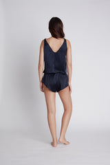 NILETA Silk pajamas sleepwear tap shorts