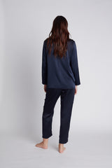 NILETA Silk pajamas sleepwear long sleeve button up