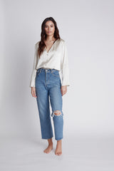 NILETA Silk pajamas sleepwear long sleeve button up