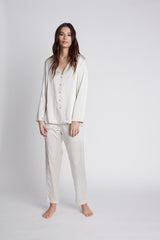NILETA Silk pajamas sleepwear long sleeve button up
